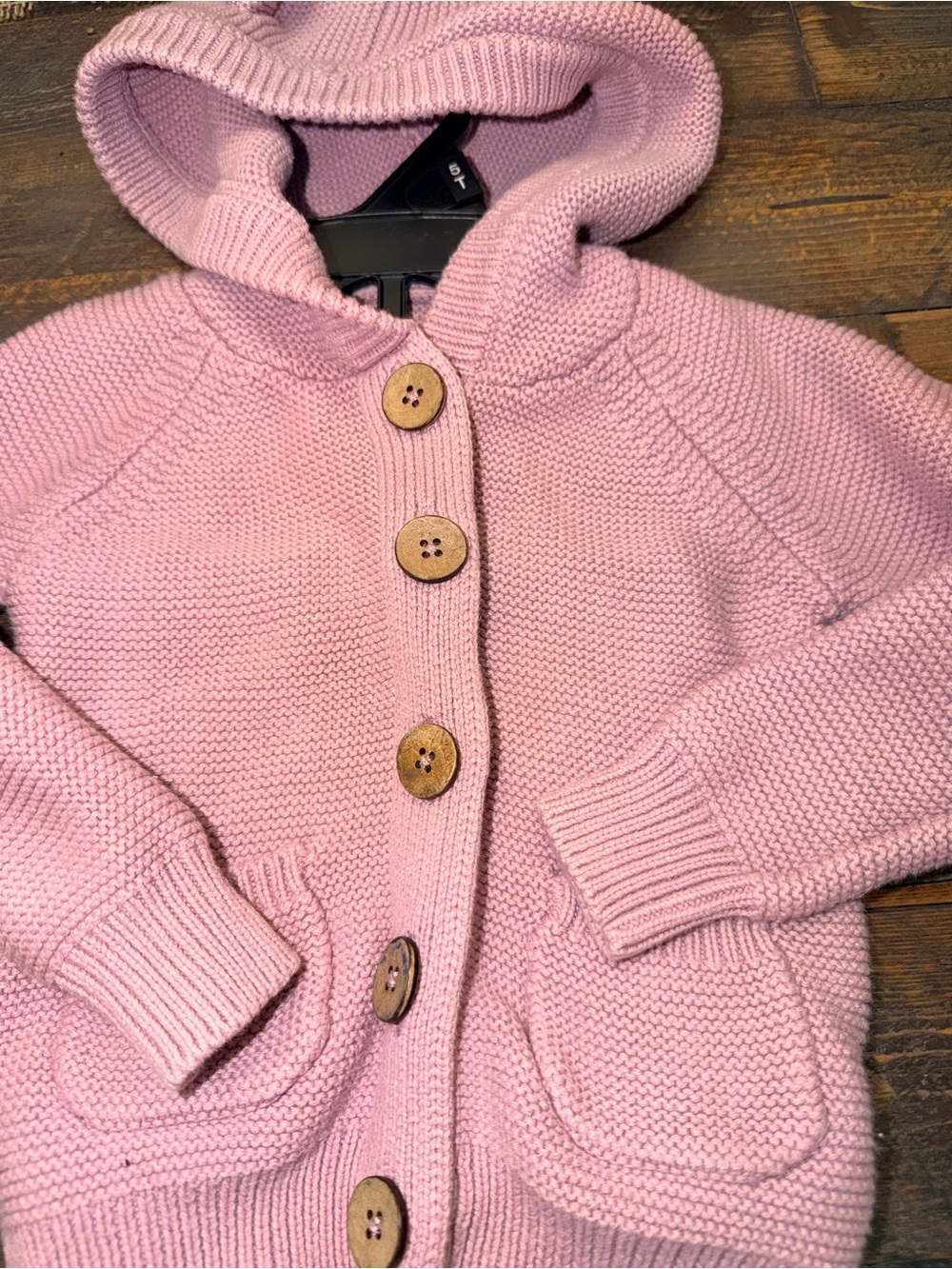 ✨ Jamie Kay Pink Cotton Hooded Cardigan Duo - Size 1 Bundle of 2. Ears on hood - Picture 4 of 14